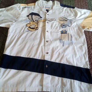 Vintage Lot 29 Y2K Looney Tunes Elmer Fudd XL Button-Down Shirt